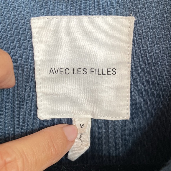 Avec Les Files Button Down Top, Corduroy, M - Picture 4 of 10